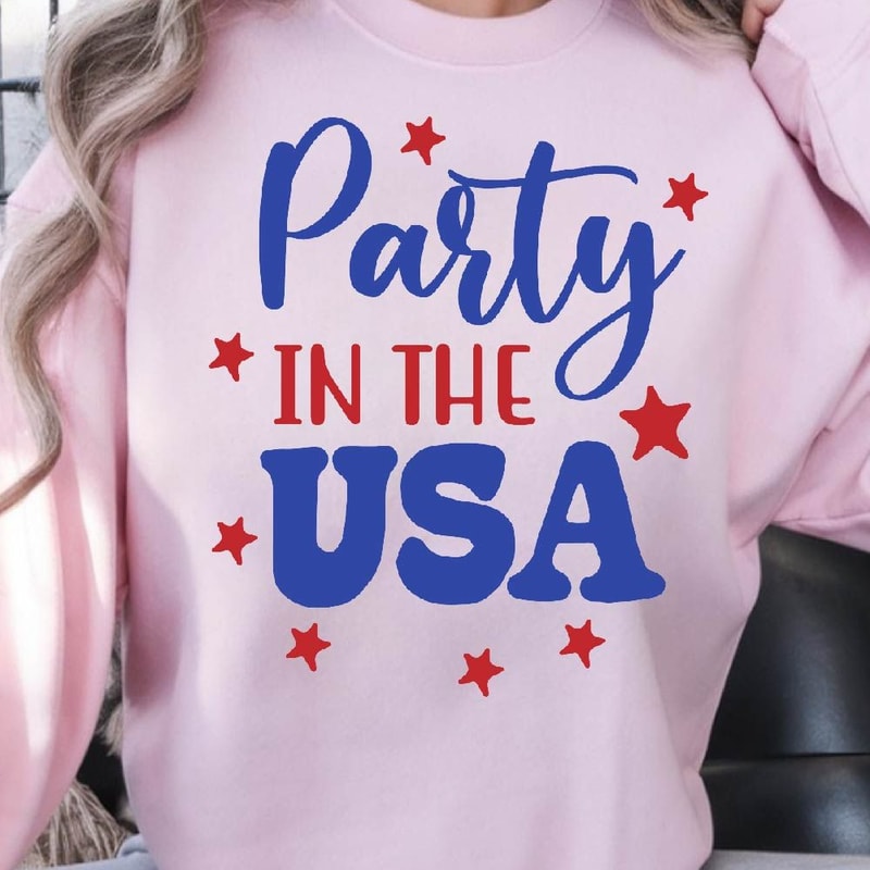 Party In The USA 4th Of July Patriotic Graphic Tee 4