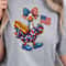 4th Of July Goose Patriotic Design Red White Blue Funny Independence Day TShirt Graphic 1