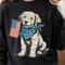 4th Of July Patriotic Puppy TShirt Design Red White Blue Independence Day Dog Graphic Tee 0