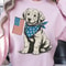 4th Of July Patriotic Puppy TShirt Design Red White Blue Independence Day Dog Graphic Tee 2