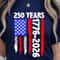 250 Years Faith Freedom Patriotic USA Anniversary TShirt Design Red White Blue Independence Day Gr 0