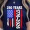 250 Years Faith Freedom Patriotic USA Anniversary TShirt Design Red White Blue Independence Day Gr 0