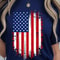 Grunge American Flag 4th Of July TShirt Design Distressed Patriotic Red White Blue USA Graphic Tee 4