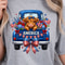 Highland Cow 4th Of July Patriotic TShirt Design Red White Blue Independence Day Animal Graphic Te 1