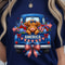 Highland Cow 4th Of July Patriotic TShirt Design Red White Blue Independence Day Animal Graphic Te 4