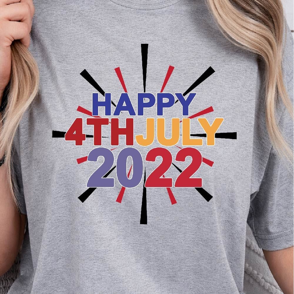 Happy 4th July Patriotic TShirt Design Graphic Tee 1