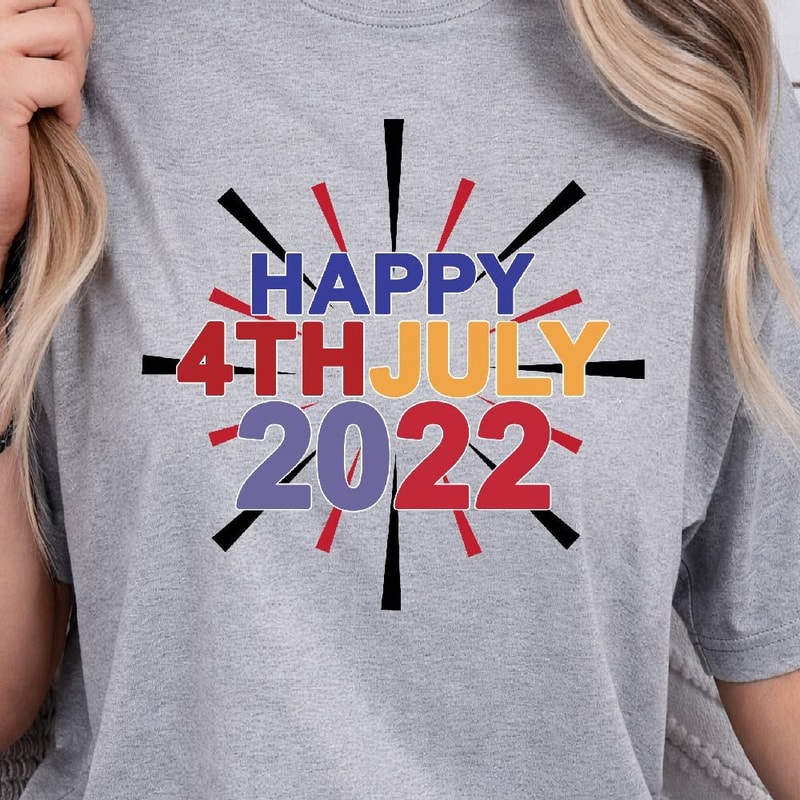 Happy 4th July Patriotic TShirt Design Graphic Tee 1