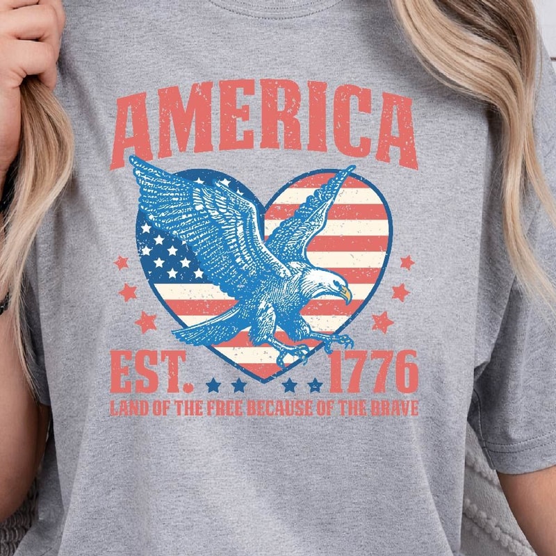 Vintage Patriotic 4th Of July Graphic Tee 2