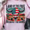 Land Of The Free 4th Of July Patriotic Graphic Tee 0