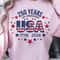 250 Years Of Freedom 4th Of July Patriotic Graphic Tee 1
