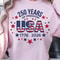 250 Years Of Freedom 4th Of July Patriotic Graphic Tee 1