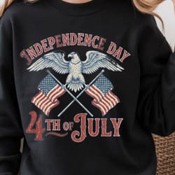 vintage eagle 4th of july independence graphic tee