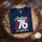 1776 America Land Of The Free Patriotic Retro Graphic Tee 0