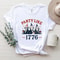 Party Like 1776 Funny Founding Fathers Patriotic Graphic Tee 0