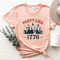 Party Like 1776 Funny Founding Fathers Patriotic Graphic Tee 1