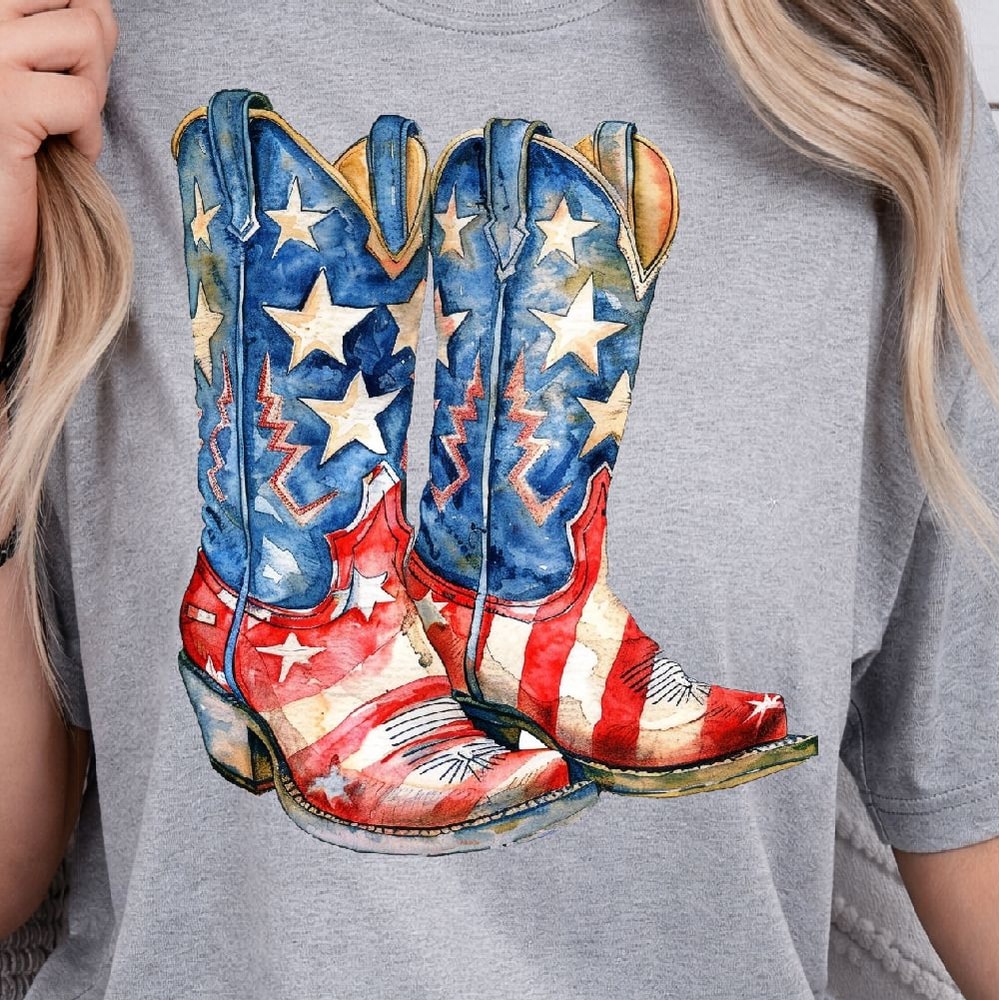 Patriotic 4th Of July Cowboy Western Independence Day Shirt 1