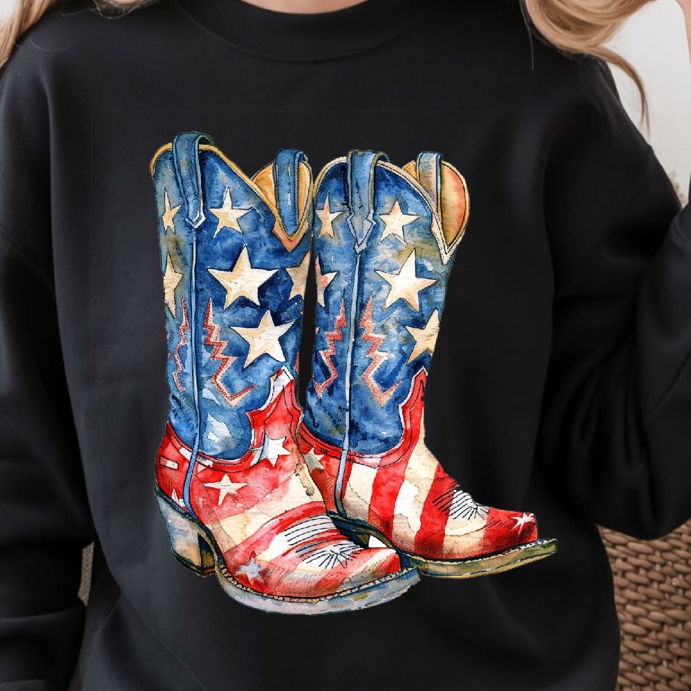 Patriotic 4th Of July Cowboy Western Independence Day Shirt 0