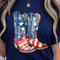 Patriotic 4th Of July Cowboy Western Independence Day Shirt 3
