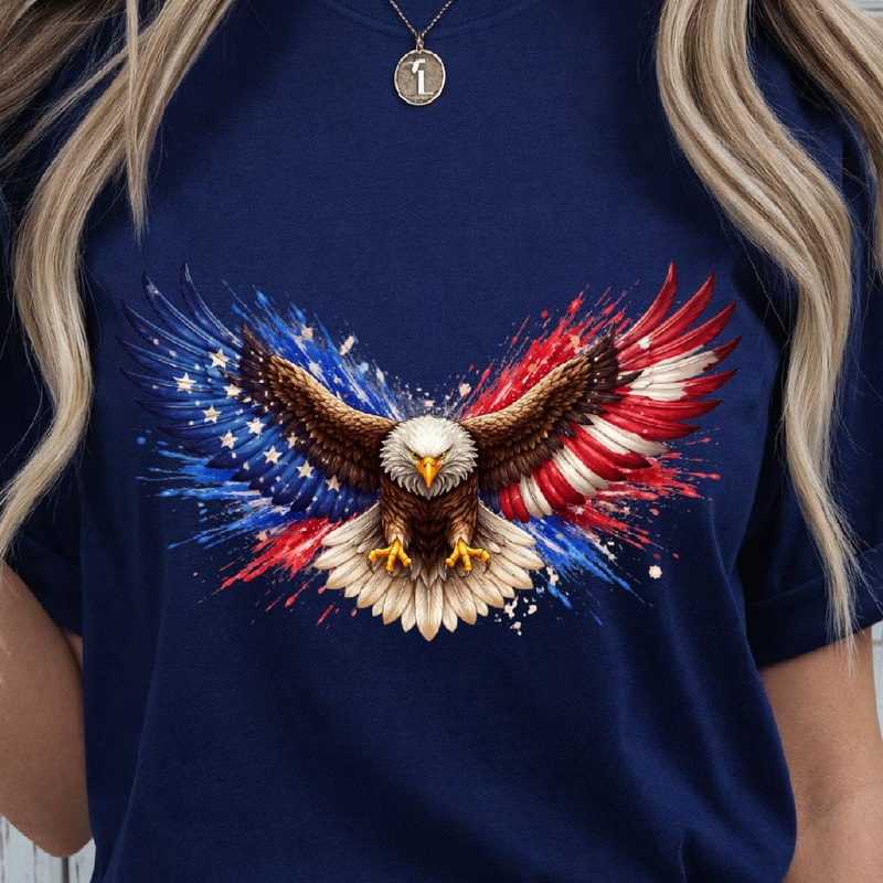 Patriotic American Eagle 4th Of July Independence Day Shirt 4