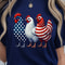 Patriotic USA Chicken 4th Of July Funny Independence Day Shirt 3