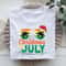 Christmas In July Palm Tree Sunglasses Summer Holiday Graphic Tee 2