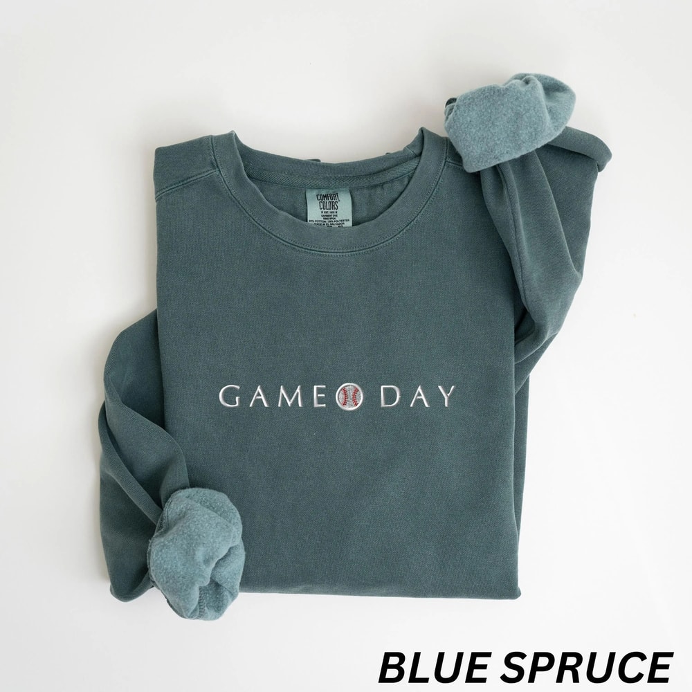 EMBROIDERED Baseball Game Day Tshirt Baseball Mom Pullover Crewneck Fan Player Ball Park Mama Swea
