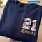 Personalized Baseball Pocket Embroidered Shirt Custom Name Number Baseball Tee Baseball Mom Game Da