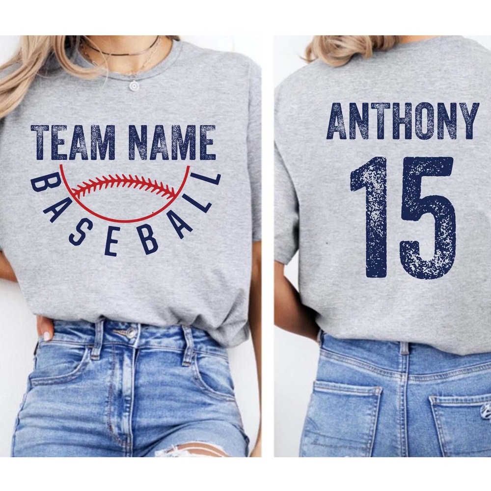 Custom Baseball Shirt Personalized Baseball Mom Game Day Tee Custom Team Sports Gift Shirt 2