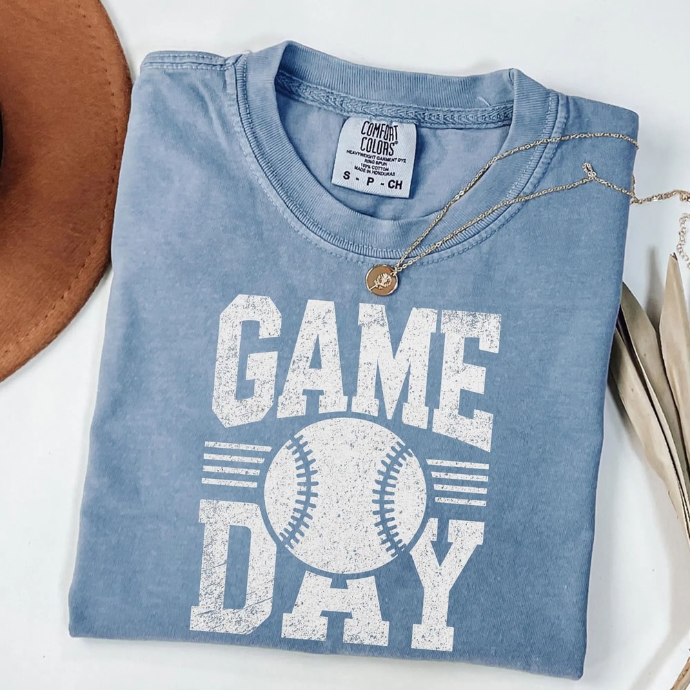 Baseball Game Day Shirt Cute Baseball Mom Tee Spring Baseball Season Fan Shirt 2