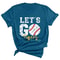 Custom Lets Go Baseball Team Shirt Personalized Game Day Fan Tee Custom Sports Supporter TShirt 2