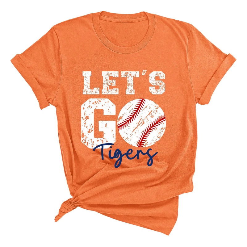 Custom Lets Go Baseball Team Shirt Personalized Game Day Fan Tee Custom Sports Supporter TShirt 3