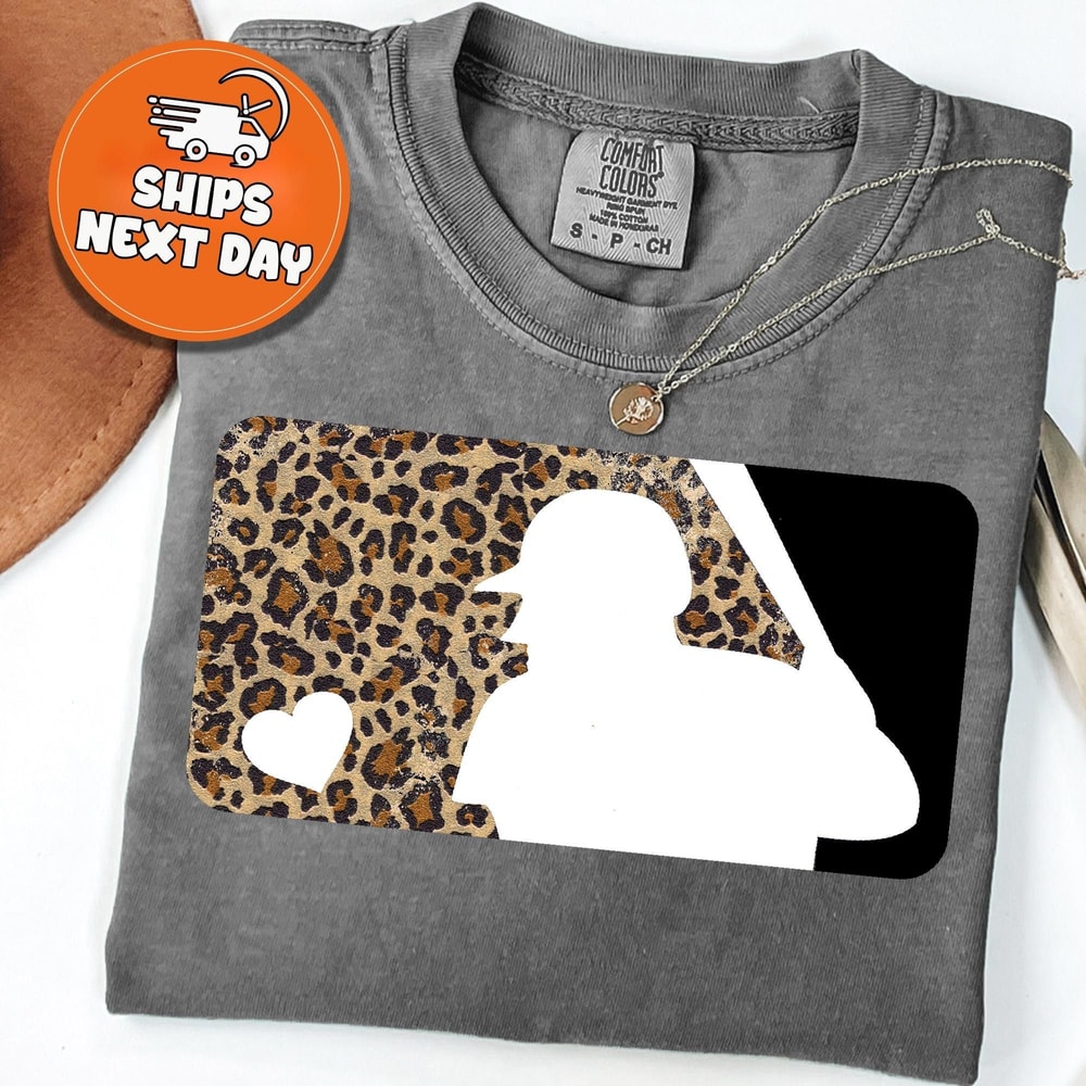 Leopard Baseball Mom Shirt Game Day Tee Baseball Lover Sports Fan Apparel 0