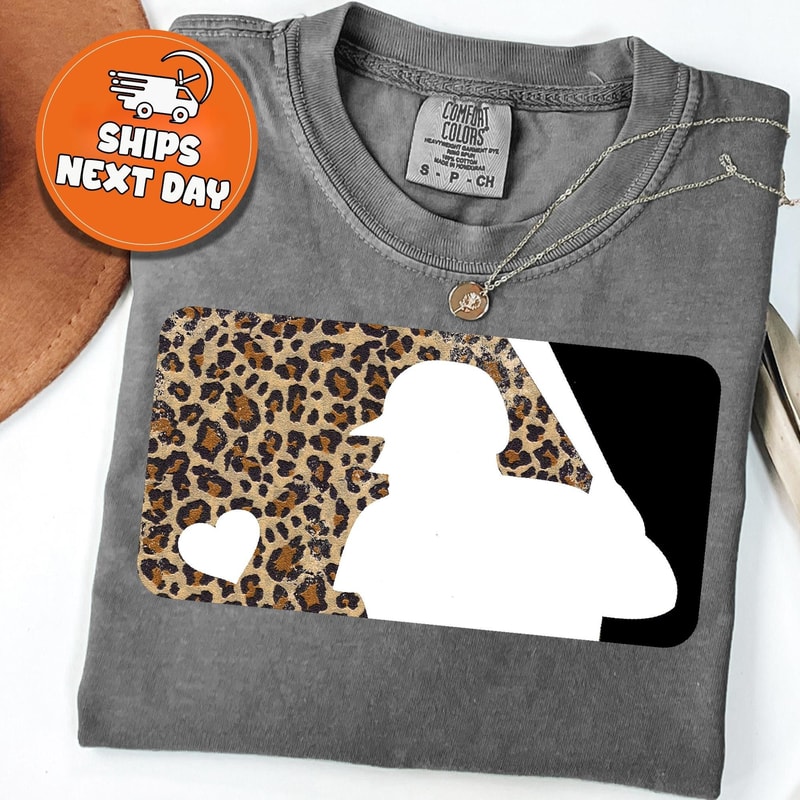 Leopard Baseball Mom Shirt Game Day Tee Baseball Lover Sports Fan Apparel 0