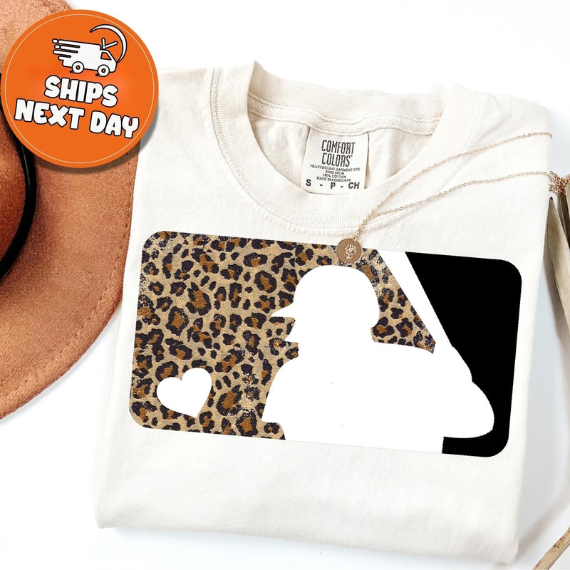 Leopard Baseball Mom Shirt Game Day Tee Baseball Lover Sports Fan Apparel 1