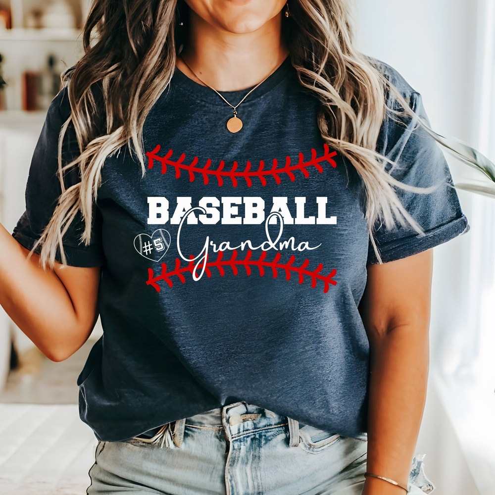 Custom Baseball Grandma Shirt Personalized Game Day Gift For Proud Grandmas 1