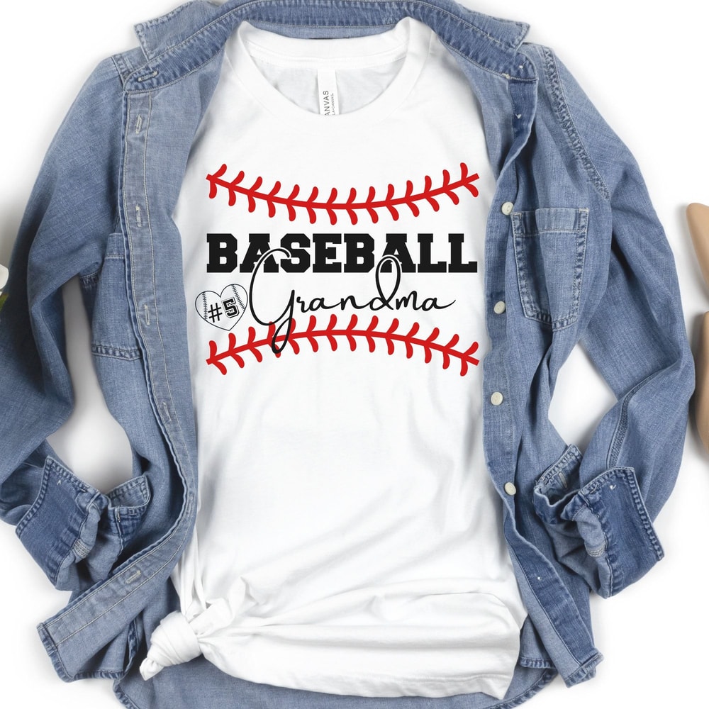 Custom Baseball Grandma Shirt Personalized Game Day Gift For Proud Grandmas 0