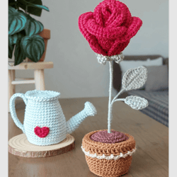 Crochet patterns: A flower Pattern PDF with Yarn Inspiration
