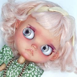 Blythe doll custom Pink hair blythe doll Child doll Free shipping