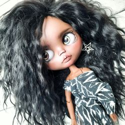Afro blythe doll Ethnic doll Afro princess Mulatto tatoo doll