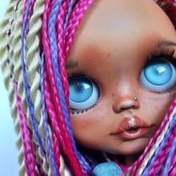 Afro blythe doll Ethnic doll Afro braids doll