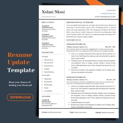 Single page minimalist resume templates, professional high quality resume template in words, ATS minimalist resume