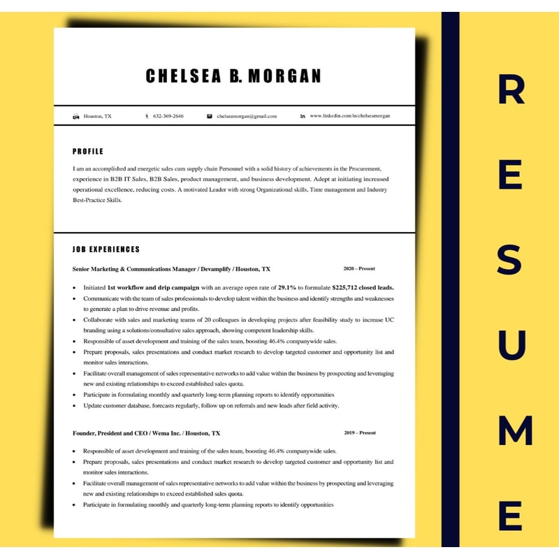 Cv Update Form Professional resume update template, simple resume design, a | Inspire ...