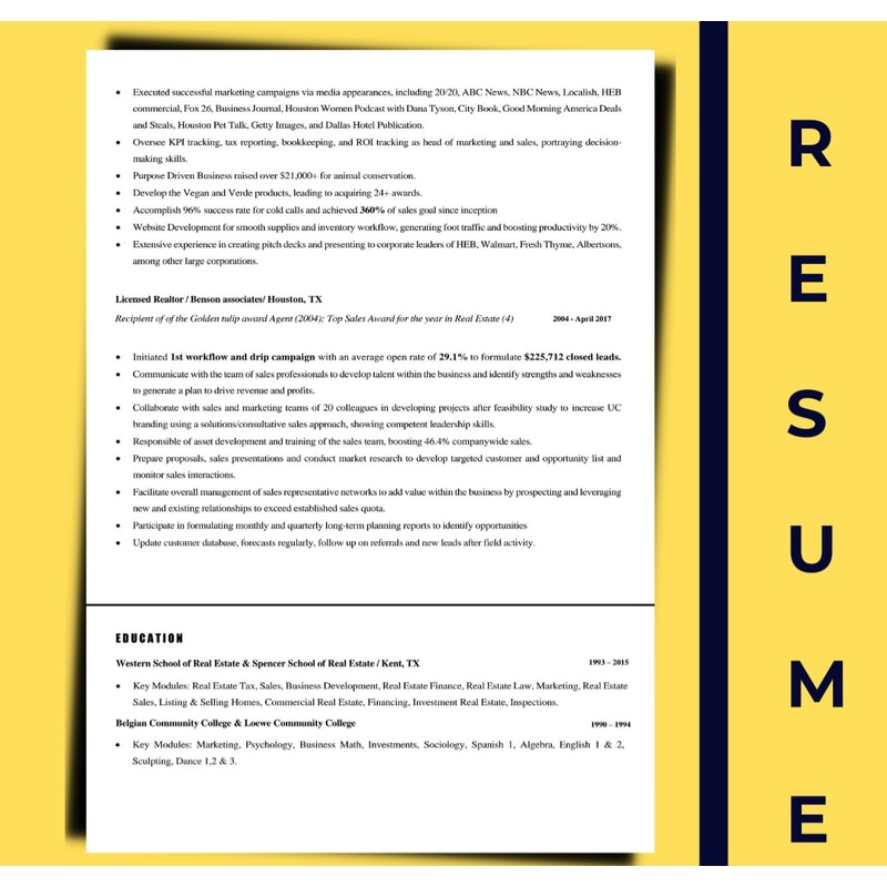 Professional resume update template, simple resume design, a | Inspire ...