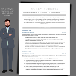 Best ats minimalist resume template for Medical professionals, resume template for registered nurse