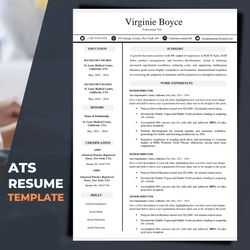 Update your resume like a pro, instant resume update template, professional resume CV template, editable CV file