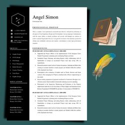 Modern pro resume template, make a stand-out impression and land your dream job, word editable resume file