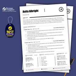 Top rated resume template, create your resume within minutes, stand out in your job search, get landed resume template