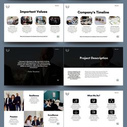 High quality 12page Canva Brochure Template, 12page Business Brochure easily editable in Canva