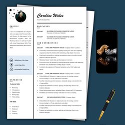 Best Seller smart pro resume template, download instantly, editable in word, top rated resume template in word