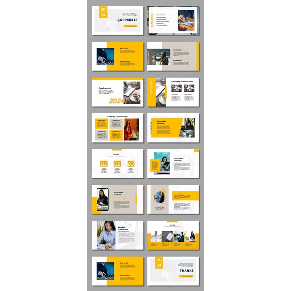Corporate Presentation And Corporate Profile Template Business Profile Template Canva Business Prof 1